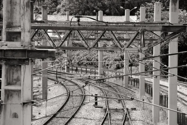 Tory Kolejowe Stacji Kolejowej — Zdjęcie stockowe