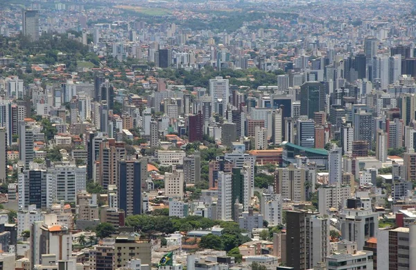 Vista Aérea Urbana Ciudad Belo Horizonte Brasil —  Fotos de Stock