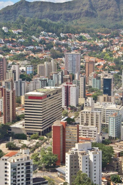 Brezilya 'nın Belo Horizonte şehrinin güzel hava manzarası