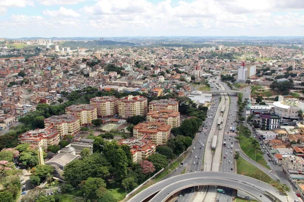 Brezilya 'nın Belo Horizonte şehrinin güzel hava manzarası