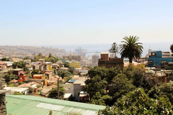 Vista Arquitetura Fachadas Edifícios Ruas Cidade Portuária Brasil — Fotografia de Stock