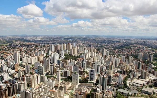 Vacker Antenn Utsikt Över Belo Horizonte Stad Brasilien — Stockfoto