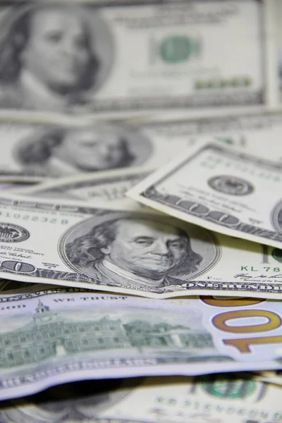 Amerikan doları banknotları yakın plan görüntüsü