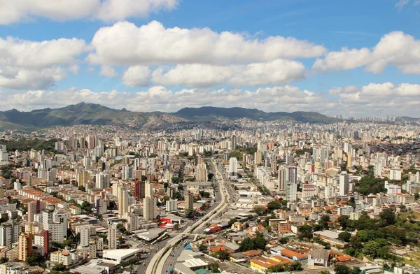 Brezilya Nın Belo Horizonte Şehrinin Güzel Hava Manzarası — Stok fotoğraf