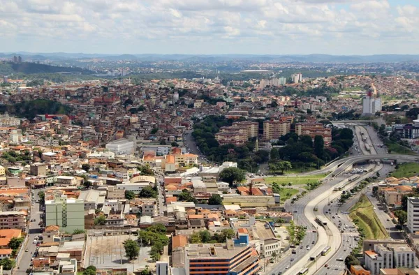 Brezilya 'nın Belo Horizonte şehrinin güzel hava manzarası
