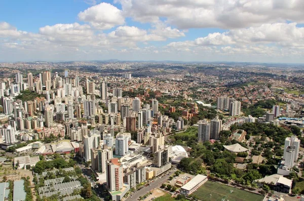 Krásný Letecký Výhled Město Belo Horizonte Brazílie — Stock fotografie