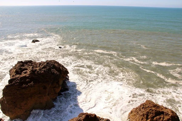 Oceano Sulla Città Naraze Portogallo — Foto Stock