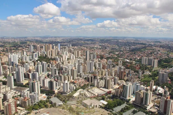 Piękny Widok Lotu Ptaka Belo Horizonte Brazylia — Zdjęcie stockowe