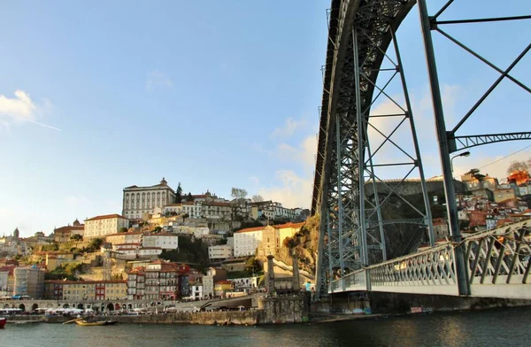 Widok Architekturę Fasady Budynków Ulic Portowego Miasta Porto Portugalia — Zdjęcie stockowe