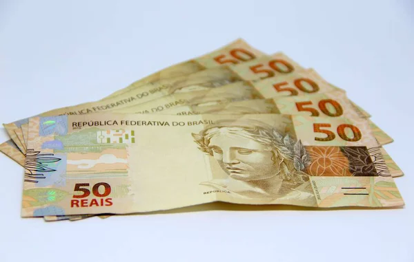 Brazilian Money Close View — Stock Photo, Image