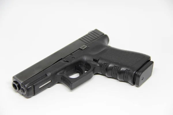 Pistola Arma Fuego Pequeña Diseñada Para Solo Uso Aislada Blanco — Foto de Stock