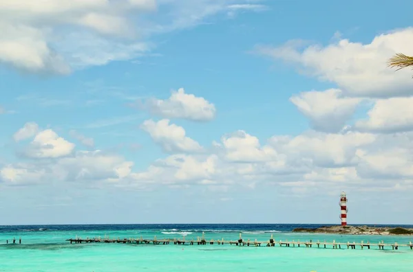 Hermosa Vista Del Mar Caribe — Foto de Stock