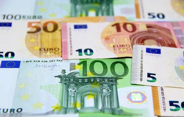 Euro Peníze Euro Cash Close View — Stock fotografie