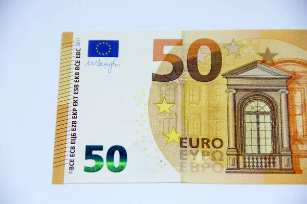 Euro Geld Euro Bargeld Aus Nächster Nähe — Stockfoto