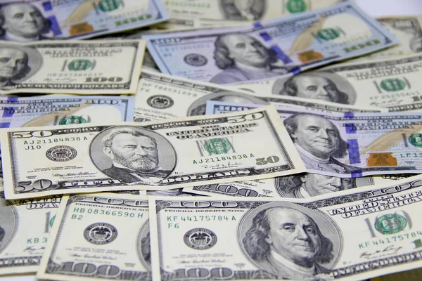 Amerikan doları banknotları yakın plan görüntüsü