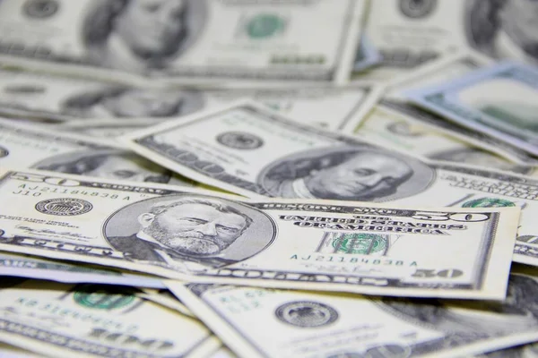 Amerikan doları banknotları yakın plan görüntüsü