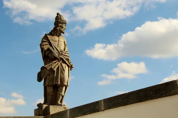 Veduta Diverse Statue Profeti Cristiani Bon Jesus Matosinhos Chiesa Rococò — Foto Stock