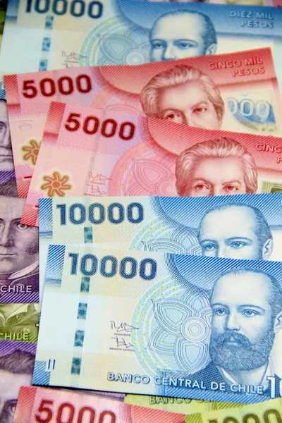 Chilean Money Bills Background — Stock Photo, Image