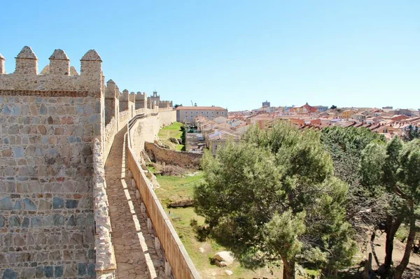 Kilátás Középkori Város Avila Spanyolország — Stock Fotó