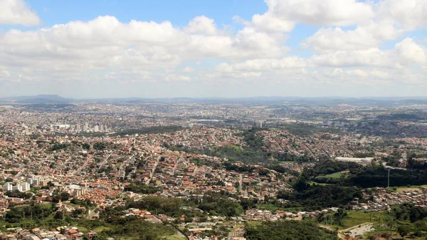 Brezilya 'nın Belo Horizonte şehrinin güzel hava manzarası