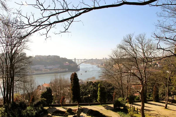 Mimari manzara, binalar ve caddeler liman kenti, Porto, Portekiz