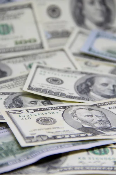 Amerikan doları banknotları yakın plan görüntüsü