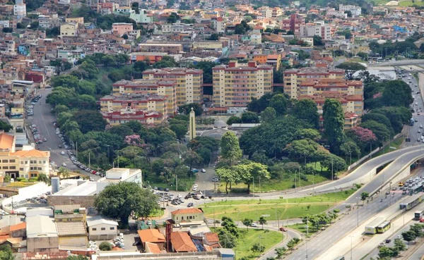 Brezilya 'nın Belo Horizonte şehrinin güzel hava manzarası