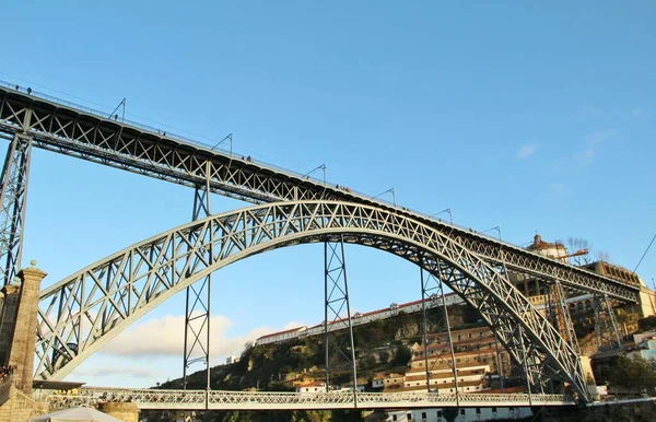 Widok Architekturę Fasady Budynków Ulic Portowego Miasta Porto Portugalia — Zdjęcie stockowe