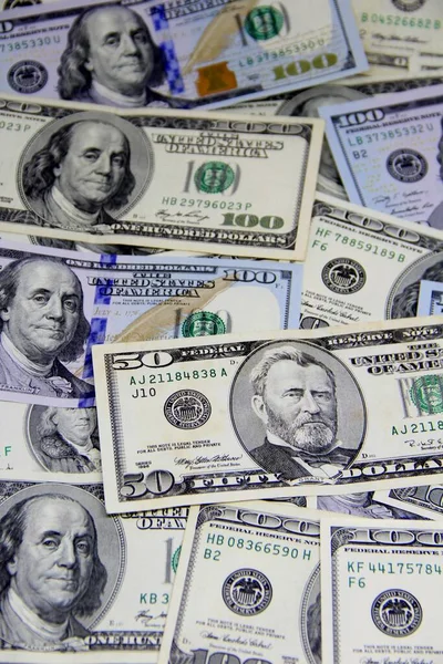 Amerikan doları banknotları yakın plan görüntüsü