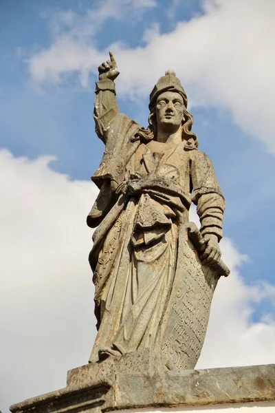 Vista Diferentes Estatuas Profetas Cristianos Bon Jesus Matosinhos Iglesia Rococó —  Fotos de Stock