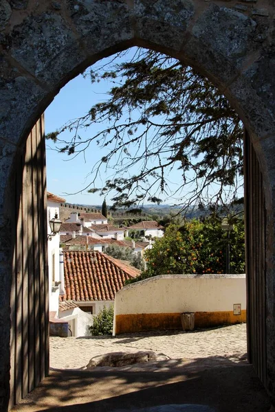 Utsikt Över Medeltida Stadsgator Avila Spanien — Stockfoto