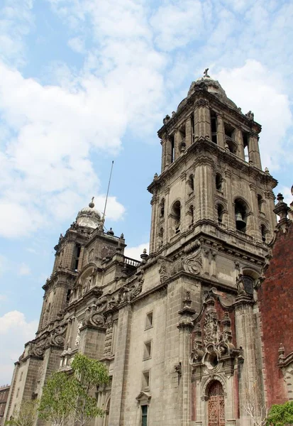 Mexico City 'de sömürge tarzı bir katedral.