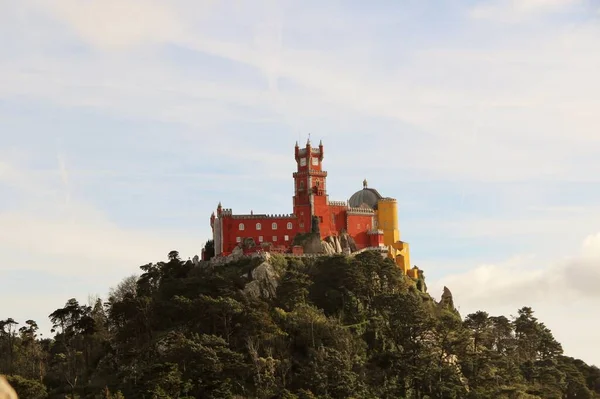 Sintra, Portekiz 'deki saray. Ünlü simge.