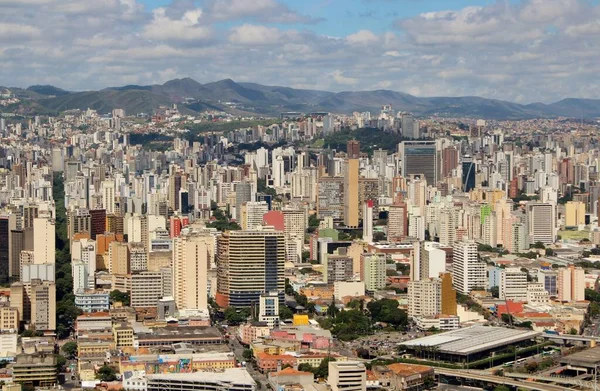 Brezilya 'nın Belo Horizonte şehrinin güzel hava manzarası