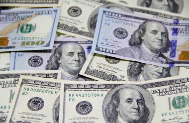 Amerikan doları banknotları yakın plan görüntüsü