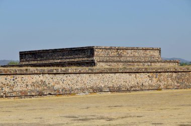 Teotihuacan manzarası, Meksika 'da antik bir şehir.