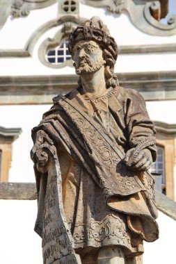 18. yüzyılın ikinci yarısında Bon Jesus de Matosinhos 'daki farklı Hıristiyan peygamberlerin heykelleri, Brezilya' nın Kongonhas şehrinde Haç Yolu 'na adanmış rokoko kilisesi. 