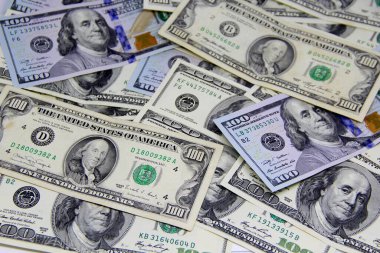 Amerikan doları banknotları yakın plan görüntüsü