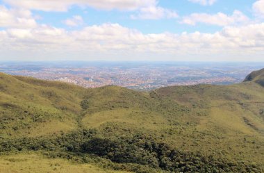 Brezilya 'nın Belo Horizonte şehrinin güzel hava manzarası