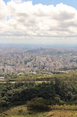 Brezilya 'nın Belo Horizonte şehrinin güzel hava manzarası
