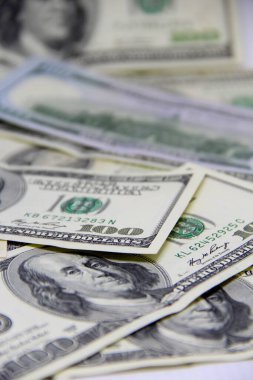 Amerikan doları banknotları yakın plan görüntüsü
