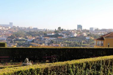 Mimari manzara, binalar ve caddeler liman kenti, Porto, Portekiz