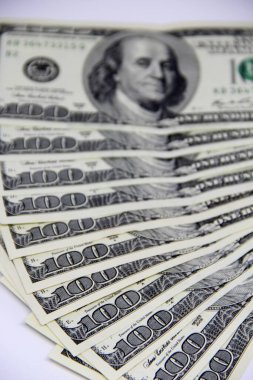 Amerikan doları banknotları yakın plan görüntüsü