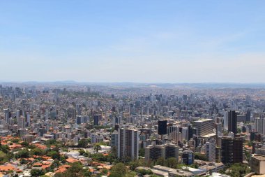 Brezilya 'nın Belo Horizonte kentinin havadan görünüşü