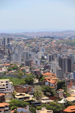 Brezilya 'nın Belo Horizonte kentinin havadan görünüşü