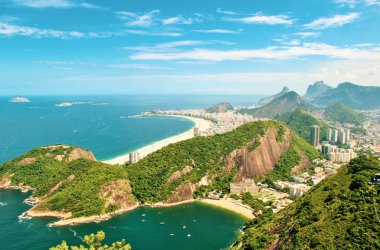 Rio de Janeiro, Brezilya 'nın hava manzarası