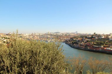 Mimari manzara, binalar ve caddeler liman kenti, Porto, Portekiz