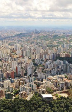 Brezilya 'nın Belo Horizonte şehrinin güzel hava manzarası