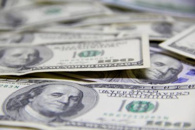 Amerikan doları banknotları yakın plan görüntüsü