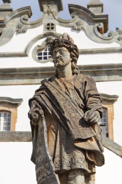 18. yüzyılın ikinci yarısında Bon Jesus de Matosinhos 'daki farklı Hıristiyan peygamberlerin heykelleri, Brezilya' nın Kongonhas şehrinde Haç Yolu 'na adanmış rokoko kilisesi. 